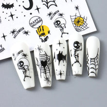 Load image into Gallery viewer, 3D Halloween Nail Art Stickers
