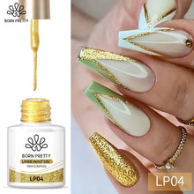 Load image into Gallery viewer, 10ml Gold Liner Paint Gel Nail Polish
