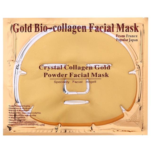 10PCS Gold Bio Collagen Facial Mask - bellasonlinestore22